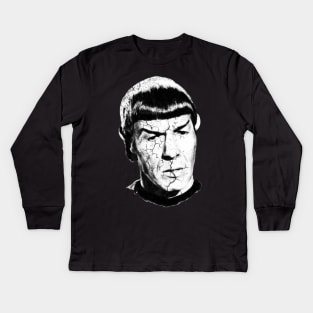 mr spock enterprise vulcan Kids Long Sleeve T-Shirt